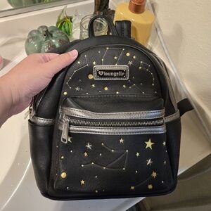HTF New Loungefly Black Constallation Mini Backpack